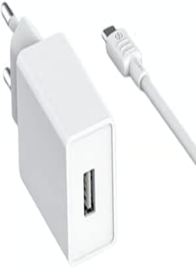 Recci RC58EM 2A EU Charger Set with 1M USB to Micro Cable - White